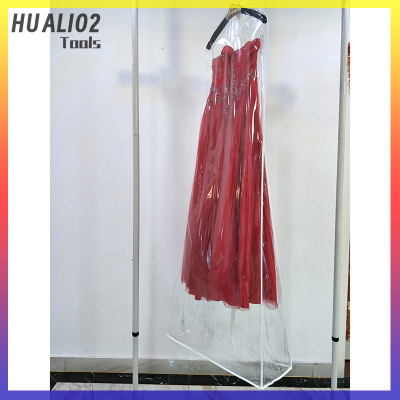 กระเป๋า HUALI02เก็บของที่ครอบชุดแต่งงานกันฝุ่นแบบใสชุดกระโปรงผ้าลูกไม้