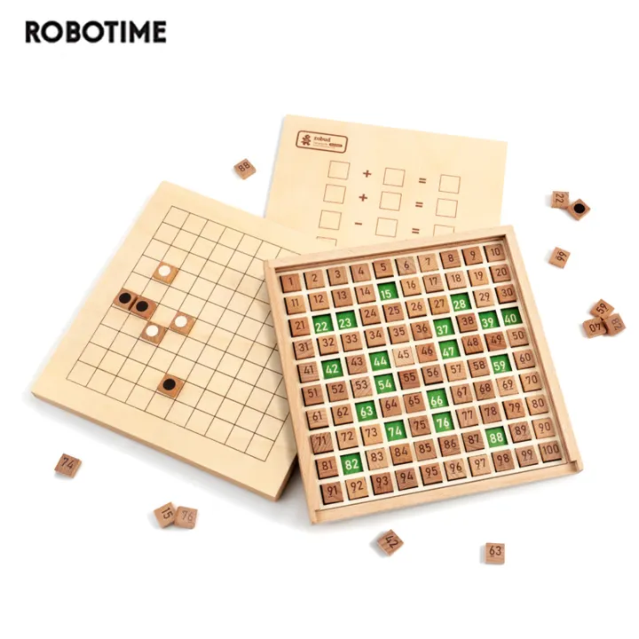 Robotime การศึกษาแบบมอนเตสซอรี่ของเล่นไม้ Busy Board การเรียนคณิตศาสตร์เครื่องมือเด็กการนับก่อนวัยเรียนของเล่นไม้เสริมพัฒนาการเด็ก Gits