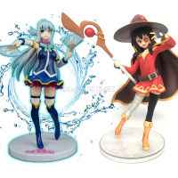 20ซม. ภาพยนตร์ KonoSuba Megumin Aqua อะนิเมะรูป God S Blessing บนโลกมหัศจรรย์นี้ Kurenai Densetsu Aqua Megumin Action Figure