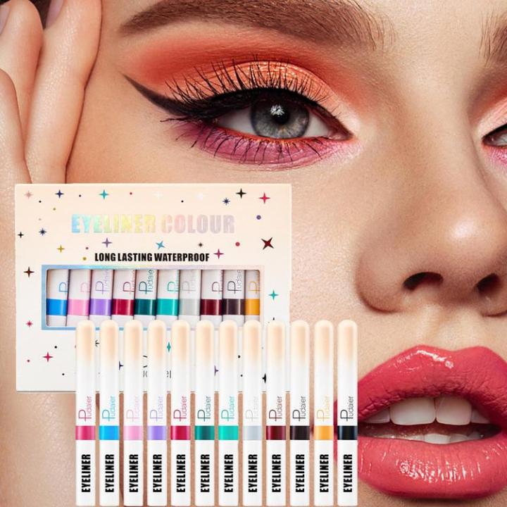 colored-liquid-eyeliner-12-colors-high-pigmented-color-eyeliner-gel-lasting-waterproof-eyeliner-professional-bright-colored-eyeliner-pen-set-smudgeproof-makeup-eyeliner-pen-advantage