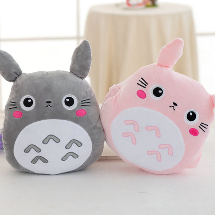 ร้อน-totoro-ตุ๊กตาหมอนมัลติฟังก์ชั่3-in-1โยนหมอน-totoro-มือที่อบอุ่นหมอนเบาะเด็กเด็กผ้าห่มยัดไส้อะนิเมะรูปของเล่น