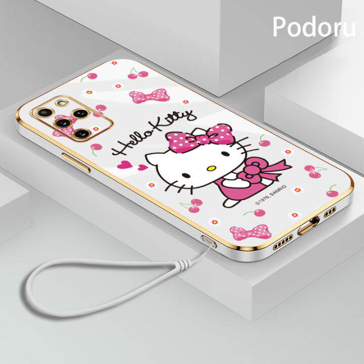 เคส-samsung-s20บวก-s11ชุบทองเรียบง่ายสุดหรูเคสโทรศัพท์-hello-kitty-เคสซิลิโคนแบบนิ่ม