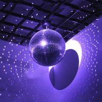 Glass Mirror Balls Reflective Glass Rotating Mirror Ball Hanging Disco Ball 8 Inches Stage Glitter Glass Mirror Disco Ball