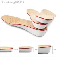 ▫● 1Pair Height Increase Insole Men Woman Comfort Orthopedic Shoes Insoles Genuine Leather Non-Slip Shoe Pads Arch Support Inserts