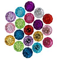 HOT 24Pcs Rhinestone acrylic button sewing faceted glittering buttons for crafts garment 18.0mm