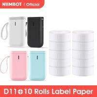 Niimbot เครื่องพิมพ์ไร้สายขนาดเล็กแบบพกพา D11แบบเทอร์มอลพกพาเครื่องพิมพ์ฉลากกันน้ำกันความมันใสสติกเกอร์ฉลากหลากสี