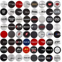 KLL 4PCS/lot 45MM Car Wheel Center Cap Emblem Sticker For  Advanti SSR Racing XXR Spoon sports OZ RAYS VOLK VOSSEN ENKEI ADVAN