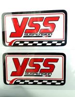 สติ๊กเกอร์ Yss 3M สะท้อนแสง แผ่นใหญ่ สีแดง 1 คู่ อุปกรณ์แต่งรถ อะไหล่แต่งรถ อะไหล่มอเตอร์ไซค์ มอเตอร์ไซค์ สติ๊กเกอร์รถ สติ๊กเกอร์แต่ง โช็คYss