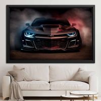 แฟชั่น Supercar Camaro โปสเตอร์หรูหรา Racing Graffiti ภาพวาดผ้าใบนามธรรมกีฬารถ Wall Art พิมพ์ Gaming Room Home Decor