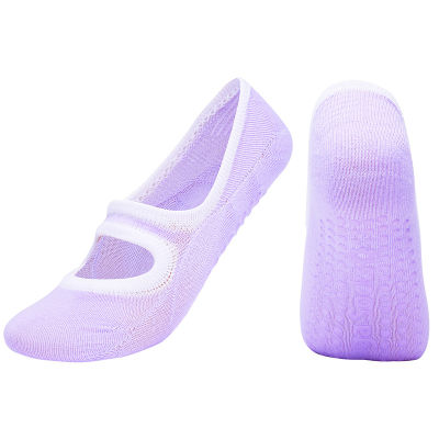 2021Women Pilates Socks Anti-Slip Breathable Backless Yoga Socks Ankle Ladies Ballet Dance Sports Socks for Gym Fitness Non Slip New