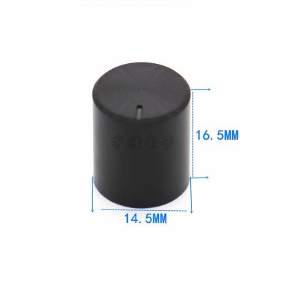 10 Piece 14.5 × 16.5MM black plastic knob flower shaft potentiometer knob audio volume adjustment knob cap Guitar Bass Accessories