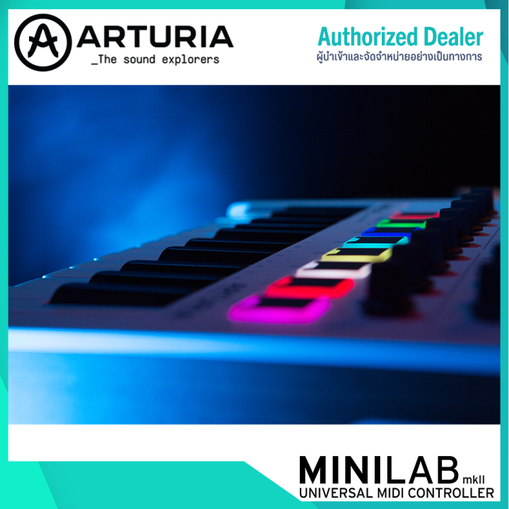 minilab-mkii-arturia-midi-keyboard-ขนาด-25-คีย์-แบบพกพา-พร้อม-software-vst-ในตัว