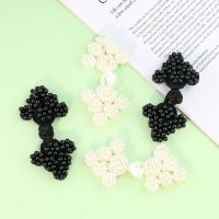 【CW】 2Pairs Chinese Knot Button Handmade Cheongsam Dress Beads Frog Buckle FastenerClothing Sewing Accessory Wedding Shiny Decor