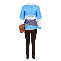 Princess Zelda Cosplay Breath Of The Wild The Legend Of Cosplay Wig Costume Outfit Woman Halloween Long Gloden Wig Clothing Set