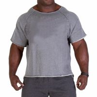 เสื้อยืดเสื้อยืดเสื้อยืดออกกำลังกายสำหรับผู้ชาย,ผ้าฝ้ายลำลองเพาะกาย2XL