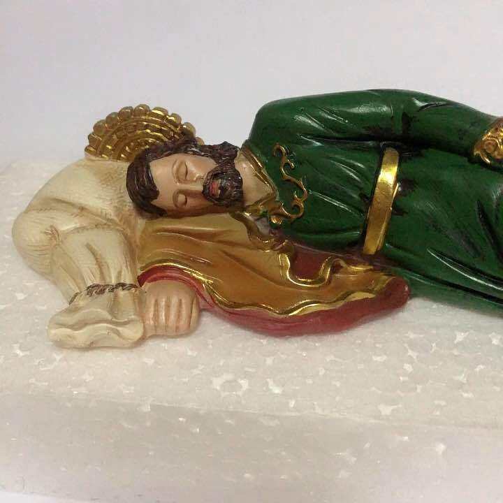 Sleeping St Joseph Blessed Fiber Glass Statue. That Pope Francis Keeps ...