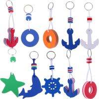 ❄♂ FGHTRF Floating Keychain Boat EVA Float Yacht Keys Buckle Rowing Boats Sport Accessorie