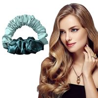 Scrunchie ที่คาดผมม้วนผมขี้เกียจไม่ร้อน,ที่คาดผมม้วนไหมยางรัดผมหางม้านุ่มเครื่องม้วนผมไม่ร้อนผมยาว