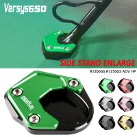 แผ่นรองขาตั้งด้านข้างสำหรับ Kawasaki Versys650 Versys 650 2010 2011-2019 Kickstand ขยายสนับสนุนด้านข้างขยายขนาดใหญ่ขึ้น