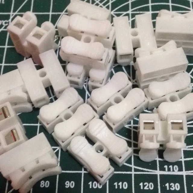 SNAP ON quick clip wire connector 2way PLATED Lazada