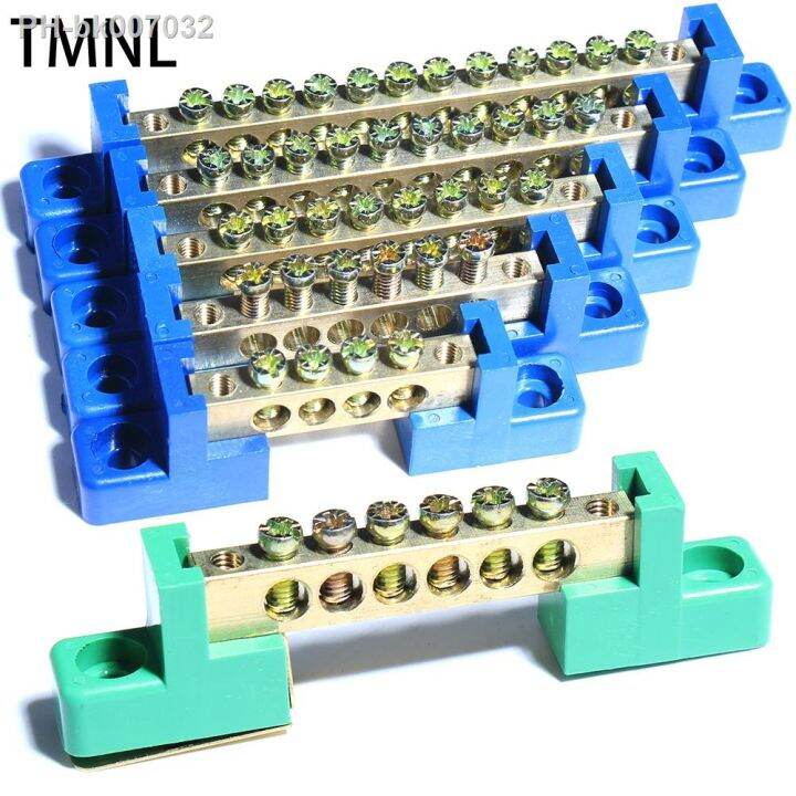 ☢☫♚ Copper wiring row zero strip flame connection Screw Ground Bridge