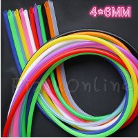 1Pc ST060b 4x6MM 1Meter Silicone Tube Food Grade Hose Pipe Colorful Silicone Rubber Sleeving Sell At A Loss