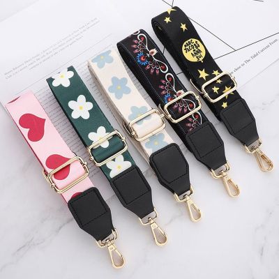 【CW】 Women  39;s Shoulder Color Cotton Lengthening Wide Leather Handles