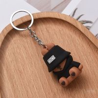 Han edition glue cartoon key chain web celebrity key bag couple pendant hat bugs bunny rabbit key gift