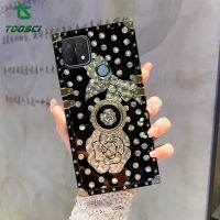 เคสสำหรับ OPPO ฮาวส์ทูธแวววาวสุดหรูตัวยึดห่วงทองรูปดอกไม้เคสมือถือชุบโลหะ A78หลังแบบนิ่ม A16 A16e A17 A17K A36 A76 A96 A58 A39/A16K/A3S/A7/A5S/A12/A5/A9/A31//a52/A92/A53/A33/A32/A15/A15S/A91/A57/A54/A55/A77/A77S