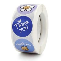 100-500 Pcs/roll 1inch Cartoon Stickers Roll for Envelope Praise Reward Student Work Label Stationery Seal Lable Stickers Labels