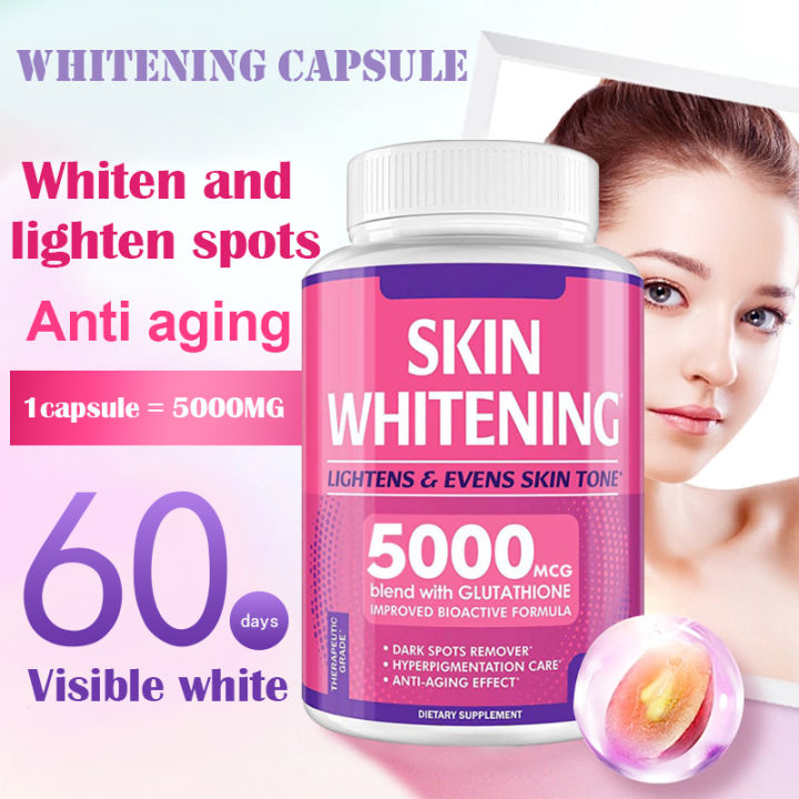 Glutathione Capsules Whitening capsule Vitamin Antioxidant Fade Melanin ...