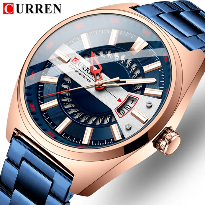 CURREN Top Brand Men's Classic Business Watch Date Window Luminous