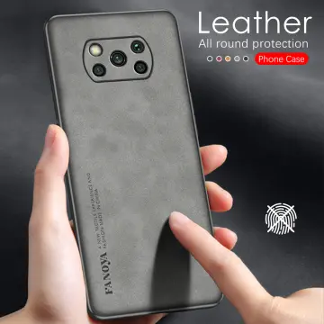 Luxury Brand Square Leather Phone Case For Xiaomi Poco X3 M3 11