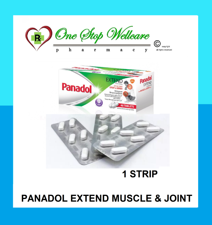 PANADOL EXTEND FOR MUSCLE AND JOINT PAIN (1 STRIP) (EXP01/2025) Lazada