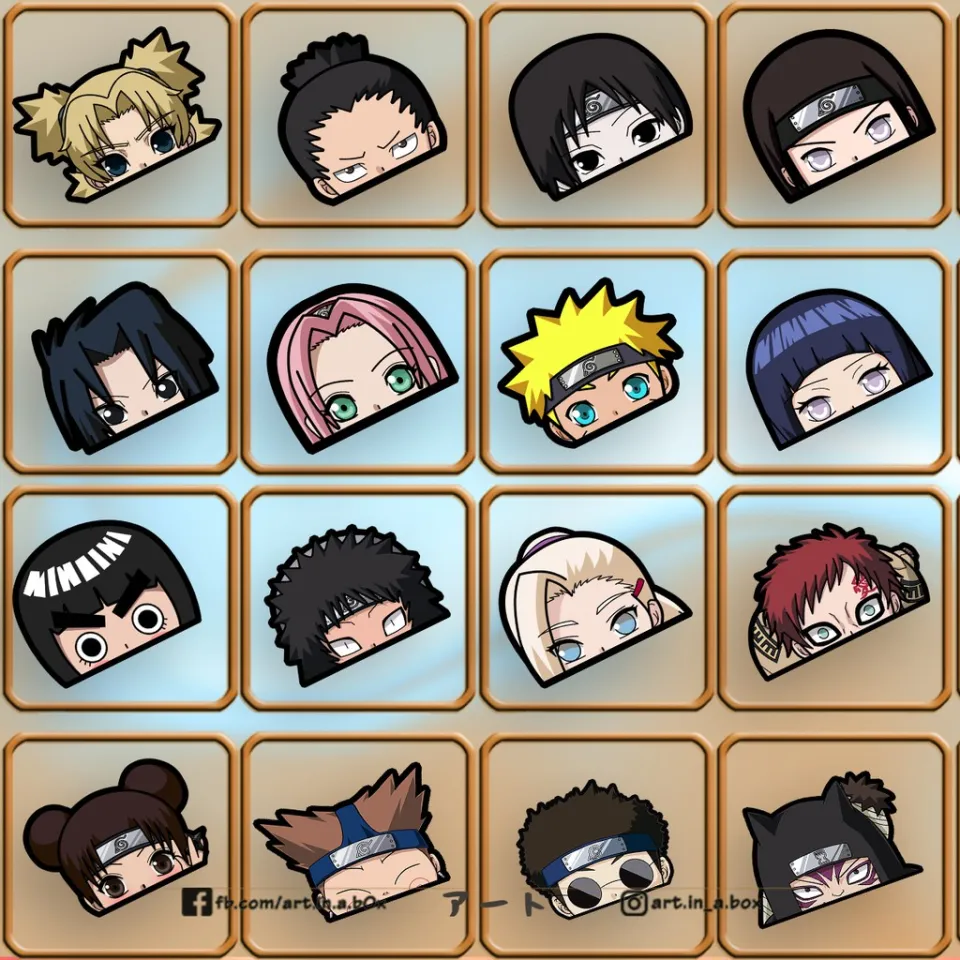 Naruto on sale peeking sticker