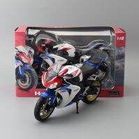 ของเล่นโมเดลมอเตอร์ไซค์โลหะหล่อรถ1:12ของเล่น Honda CBR 1000RR-R HRC ชุดสะสมไฟการศึกษาของขวัญต้นฉบับ