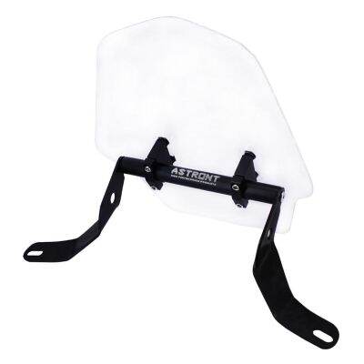 Universal Motorcycle Motorbike Clear ABS Plastic Front Windshield Windscreen