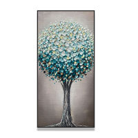 Abstract Hand Painted Oil Painting Thick Oil Canvas Paintings Lucky Tree Wall Art Pictures Bedroom Living Room Home Decoration