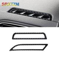 LHD Carbon Fiber Console Air Vent Outlet Trim Cover Car Accessories Interior Stickers Decorative For Vw Golf 7 Gti Mk7 2013-2017