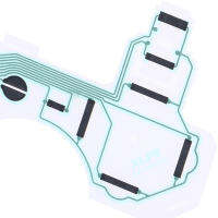 [ZY] SA1Q222A ตำนาน + 224A แผงวงจรสไตล์ริบบิ้น PCB แผ่นสัมผัสสายเคเบิ้ลยืดหยุ่นสำหรับควบคุม PS3