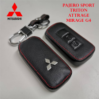 Xumingซองกุญแจรีโมทหนังหุ้มกุญแจสำหรับMitsubishi Pajero Sport / Triton / Attrage / Mirage G4