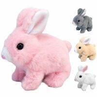 ☃✹❁ Cute Simulation Long-haired Electric Pet Can Walk And Talk Easter Plush Stuffed Bunny Educational Interactive Toy For Kids Gifts