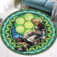 Classic Game Kingdom Hearts Carpet Round Flannel Rug Indoor Home Decoration Floor Mat