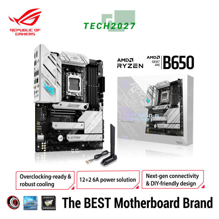 ROG STRIX B650-A GAMING WIFI AMD B650 AM5 ATX Motherboard With 12 + 2 ...