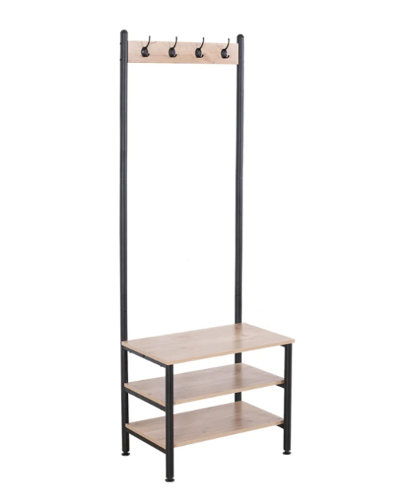 hanging-rail-floor-standing-with-shelf-and-hook-0-6-m-steel-spray-size-60x40x175-cm-black