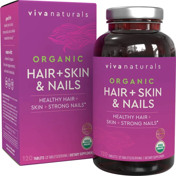 Organic Hair Skin and Nails Vitamins for Women with Biotin, Hair Vitamins  and Skin Vitamins That Promotes Healthy Hair and Nail Growth, 120 Tablets |  Lazada PH