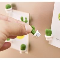 6pcs Cute Succulent Magnet Button Home Kitchen Cactus Refrigerator Message Sticker 2021 New Arrival Portable Creative Hot Sale