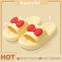 hanshi [2023 new HOT FASHION] lazlook รองเท้าแตะพื้นนุ่มกันลื่นสำหรับผู้หญิงประดับโบว์น่ารักสำหรับใส่ในบ้าน