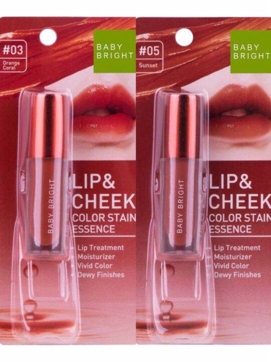 Baby Bright Lip & Cheek Color Stain Essence 2.4g เบบี้ ไบรท์ ลิปทินท์