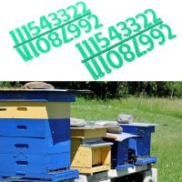 2Pcs Beehive ดิจิตอลจำนวน Bee กล่องป้ายกรอบอุปกรณ์การเลี้ยงผึ้งเครื่องมือ Beekeeping Board